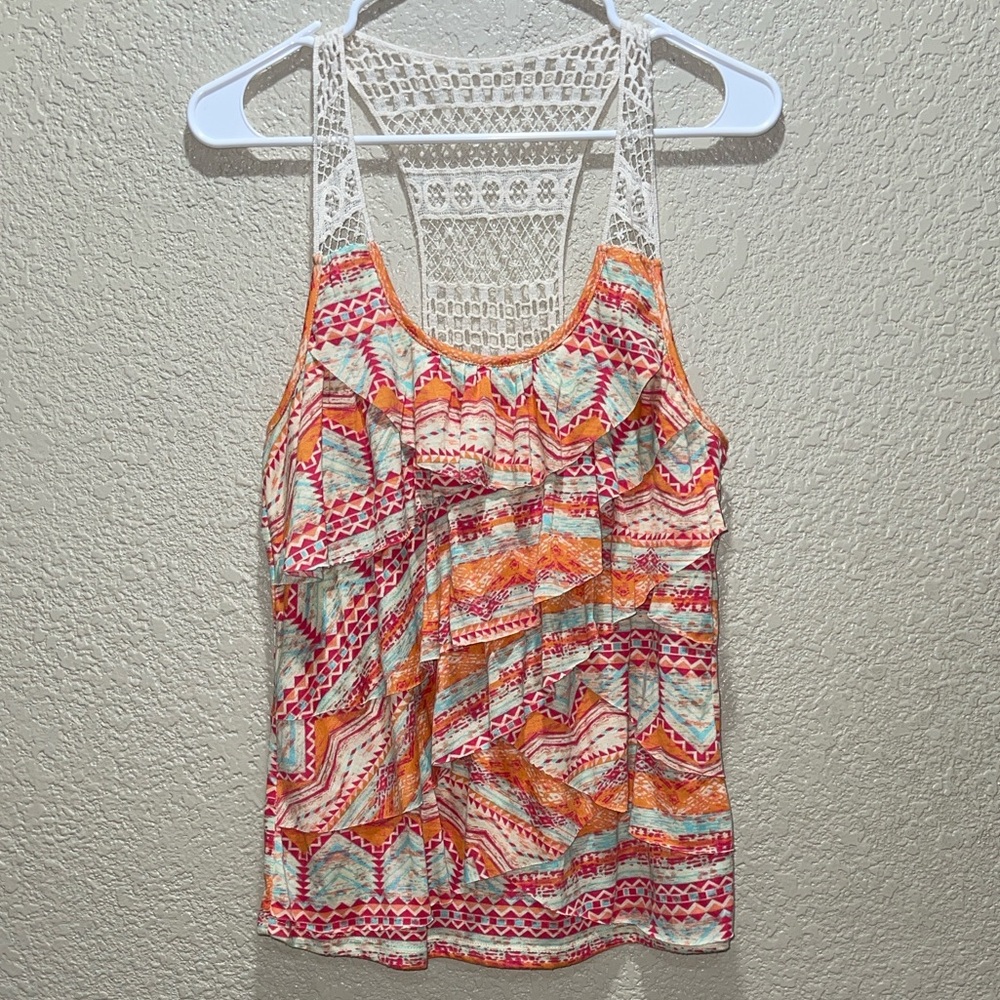 No Boundaries Colorful Geometric Camisole